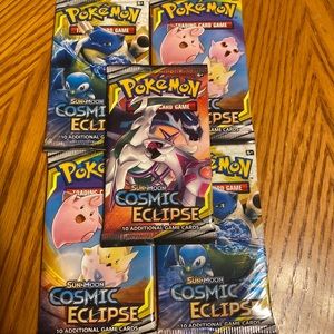 Pokémon Cosmic Eclipse Booster Packs!!